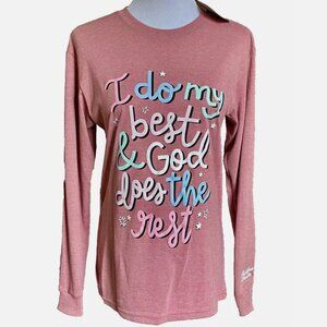 NWT! NEW! JADELYNN BROOKE I DO MY BEST & GOD DOES THE REST RELIGIOUS T-SHIRT XS